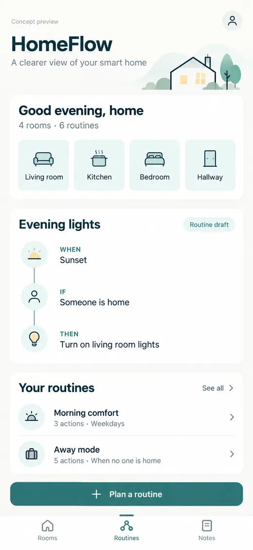HomeFlow app preview